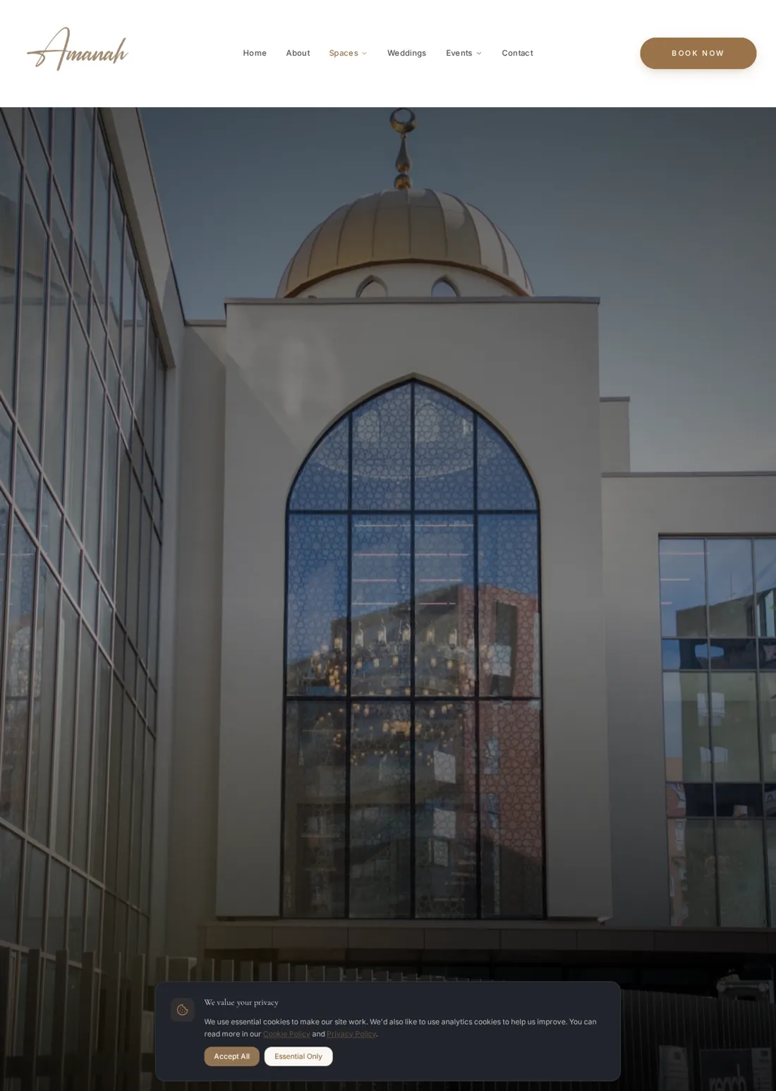 Amanah Suite gallery page with its exterior architecture